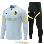 Chelsea Sweat Entrainement Grey Black + Pantalon 2021/2022