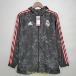 Real Madrid Vestes Coupe Vent Black Pattern 2021/2022